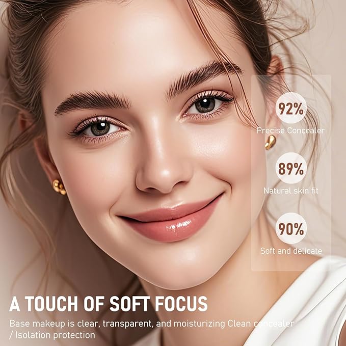 Flawless Eraser Foundation Stick,Korean Hydrating Lightweight Foundation Stick with Brush,Multi-Use Foundation Stick Makeup, Waterproof Thin and Cover Blemishes for All Skin Types (pink velvet, 03)