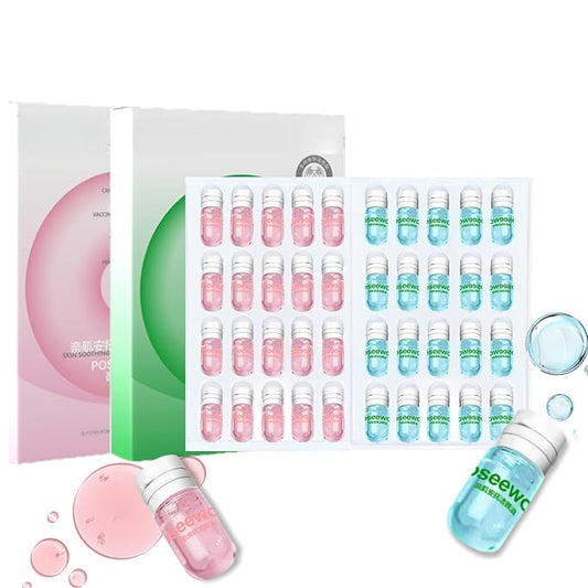 40PCS Mini Clensing Oil for Face, Jojoba & Rose Oil Makeup Remover Travel Size, Lightweight Softening Soothing Gentle for All Skin Types, Individually Packaged Units, 2ml x 20 Capsules