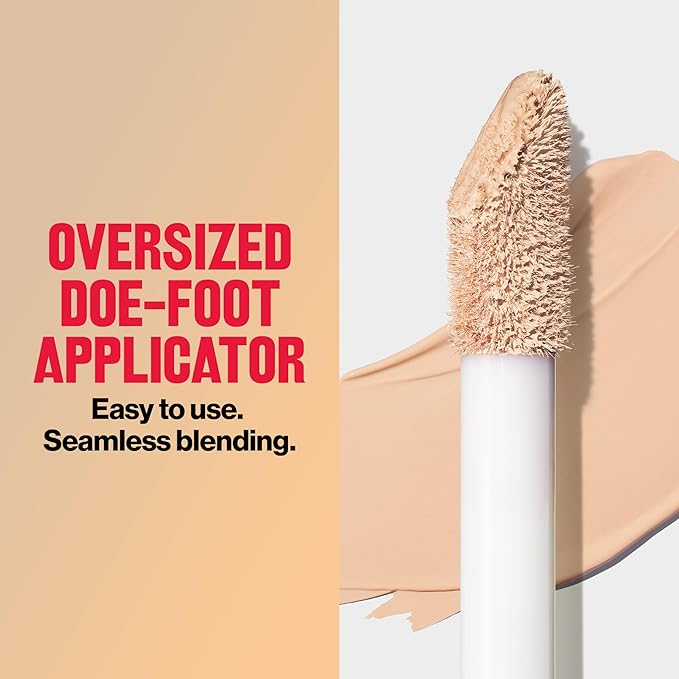 Revlon ColorStay Flex Wear, Full Cover Non-Creasing Concealer, Infused with Hyaluronic Acid & Vitamin E, Flexible Longwear, 015 Light, 0.34 Fl Oz