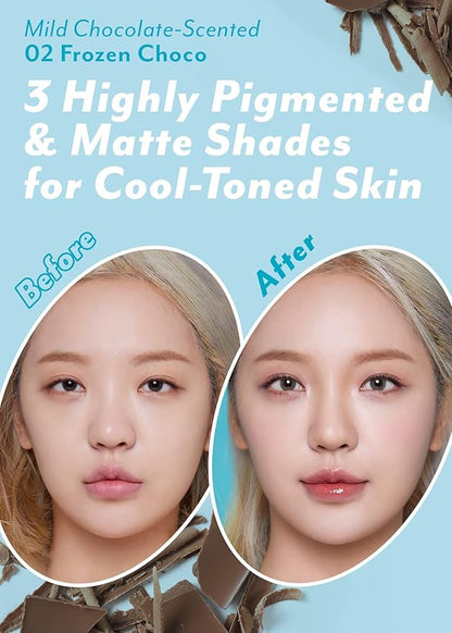 I'm Meme Palette - Afternoon Tea Contour | Frozen Choco, 0.4oz + NOONI Korean Cleansing Oil - Snow Aqua 0 LHA Toning Pore Care Korean Facial Oil Cleanser, 6.76 fl.oz Bundle