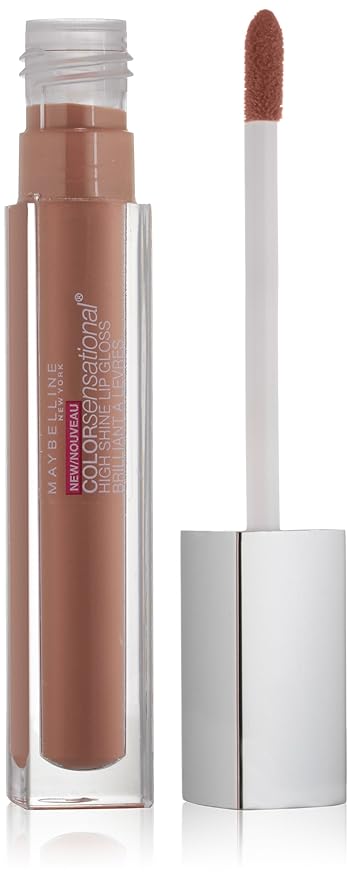 Maybelline New York Color Sensational High Shine Gloss, Luminous Latte, 0.17 Fluid Ounce