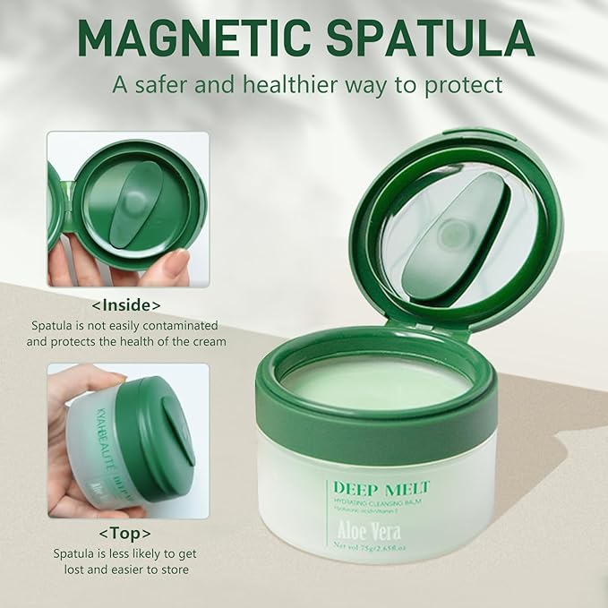 Cleansing Balm Makeup Remover, Melting Removing Cream for Stubborn Makeup and Mascara Remover, Natural Deep Cleansing Balm for Impurities Pore Cleanser, Facial Hydrating Gel Korean Skin Care, 2.65 oz