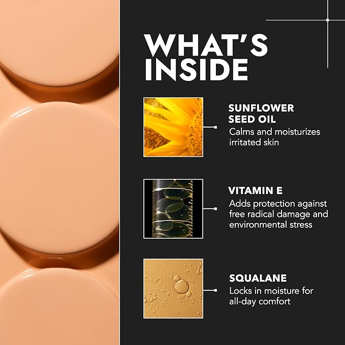 COVER FX Complete Coverage Kit: Total Cover Cream Foundation - Shade T4 + Custom Cover Blending Brush