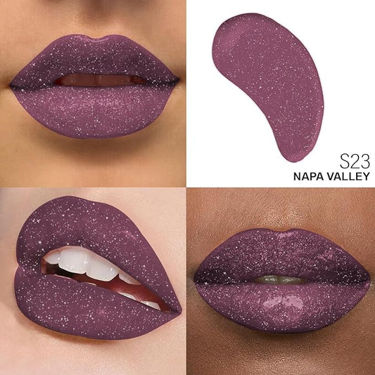 Shimmer Lip Gloss - Non-Sticky Girls Gloss - Long Lasting High Shine - 0.7 FL Oz Gloss for Girls & Women - Cruelty Free - (Napa Valley: S23)