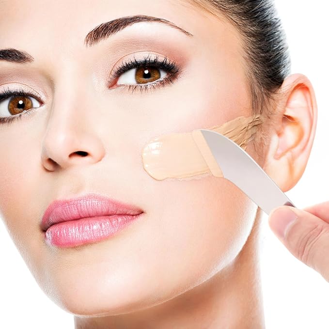 Balacoo palette stick makeup palette South Korea foundation palette Facial mask tray scraper stainless liquid foundation makeup stirring spatula beauty makeup spatula blenders applicator