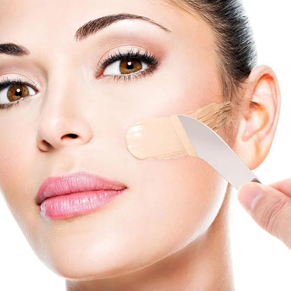 Balacoo palette stick makeup palette South Korea foundation palette Facial mask tray scraper stainless liquid foundation makeup stirring spatula beauty makeup spatula blenders applicator