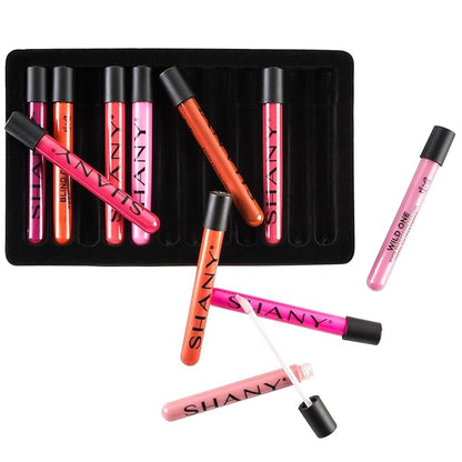 SHANY The Wanted Ones - 12 Piece Lip Gloss Set with Aloe Vera and Vitamin E