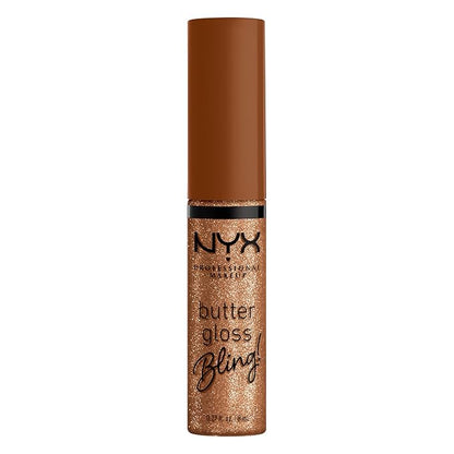 NYX PROFESSIONAL MAKEUP Butter Gloss Bling Lip Gloss, Non Sticky and Shiny Vegan Lip Makeup - Shimmer Down