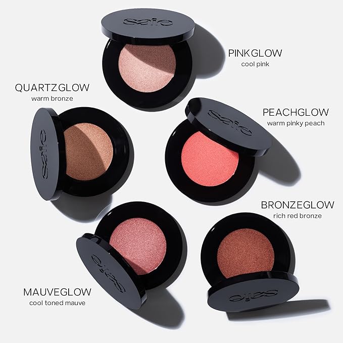 Saie Glow Sculpt Multi-Use Highlighter + Cream Blush - Lightweight with Hyaluronic Acid + Micropearl for Radiant, Glowing Skin - Bronzeglow (.02 oz)