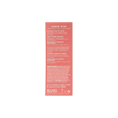 Milani Cheek Kiss Liquid Blush Makeup - Blendable & Buildable, Lightweight Cheek Color (Pink Flirt)
