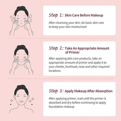 UCANBE Tone Adjusting Primer: Smooth Lightweight Face Primer - Facial Makeup Long-lasting Prime - Vegan & Cruelty-free Prime Makes Dull Skin Healthy and Rosy（Pink，1.06 Oz)