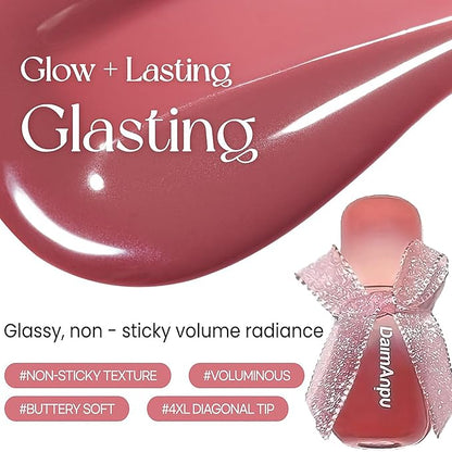 6Pcs Hydrating Lip Gloss Jelly Lipstick, Clear Oxygen Lip Glaze, Moisturizing & Plumping Water Lip Stain Waterproof Long Lasting Cute Makeup for Girls