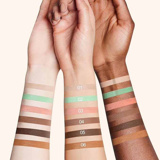 3pcs Concealer Stick Set,Full Coverage,Lightweight Liquid Concealer,Waterproof Under Eye Conceal Stick for Dark Circles,Blemishes,Aging Spots,Acne,Freckles