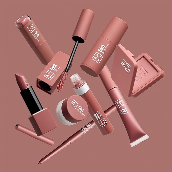 3INA MAKEUP - Vegan - The Blush 503 - Nude - Easy to Blend Powder Blush - Natural and Silky Finish - Highly Pigmented Colours - Light Texture - Cruelty Free