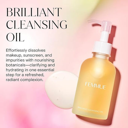 Brilliant Cleansing Oil (4.23 oz) | Luxurious Camellia Oil Face Cleanser & Gentle Makeup Remover | Hydrating and Moisturizing Korean Skincare | Fortifies Skin Barrier