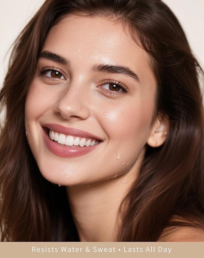 Tinted Moisture Foundation Balm, All-Day Wear Full Coverage Foundation, Hydrating & Weightless, Sweatproof & Humidity-Resistant, Buildable Natural Finish, Vegan Korean Makeup