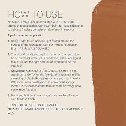 Foundation + Brush Bundle | Seamless Blending Duo for a Flawless, Skin-Like Finish | Vegan, Cruelty-Free, Fragrance-Free