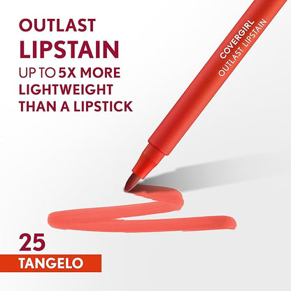 COVERGIRL Outlast Lipstain Bundle - 25 Tangelo & 70 Crimson Glory Colors