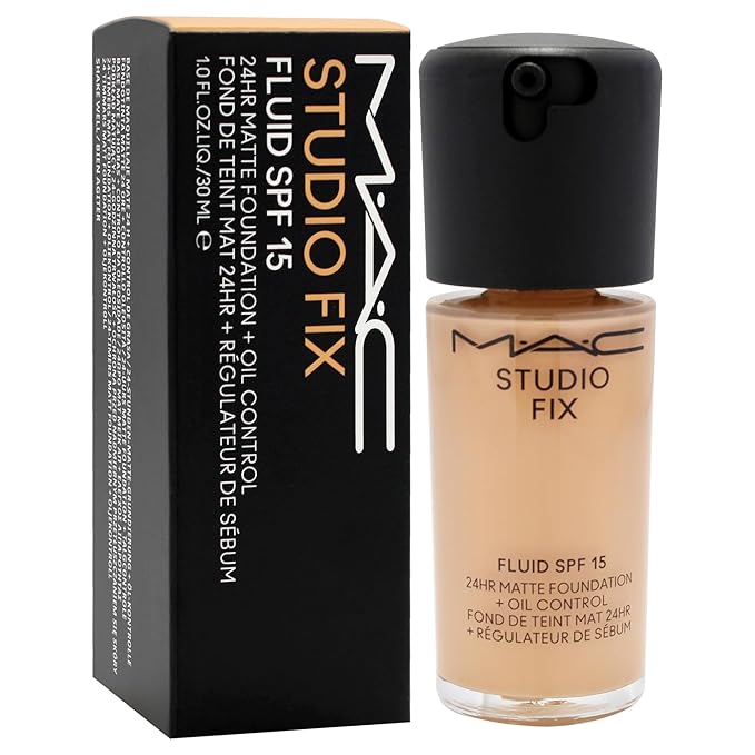 Studio Fix Fluid SPF 15 24Hr Matte Foundation Plus Oil Control - NC35 by MAC for Women - 1 oz Foundation
