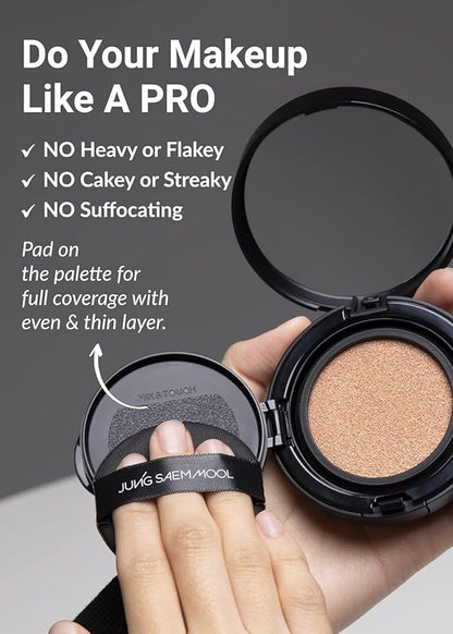 [JUNGSAEMMOOL OFFICIAL] Essential Skin Nuder Cushion Navy Edition (Fair Light) | Refill Included