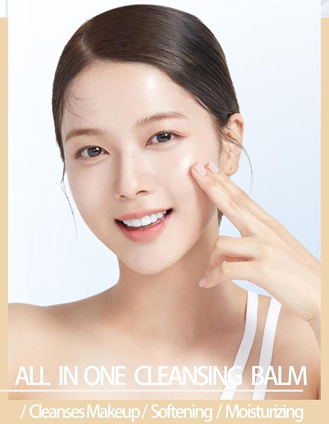 8pc Deep Cleansing Blam for Face, Mini Makeup Remover Blam, Gentle Facial Makeup Remover, Moisturizing Pore Face Cleanser, Individually Packaged Travel Essential Makaup