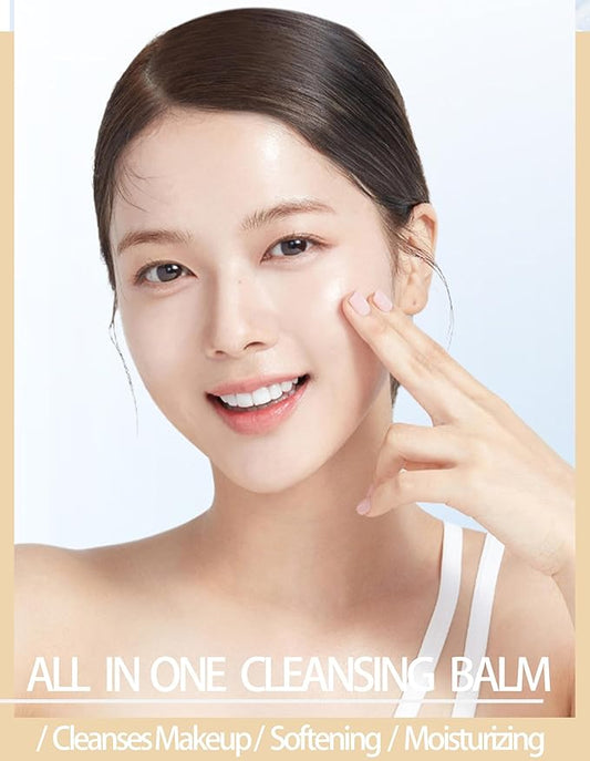 8pc Deep Cleansing Blam for Face, Mini Makeup Remover Blam, Gentle Facial Makeup Remover, Moisturizing Pore Face Cleanser, Individually Packaged Travel Essential Makaup