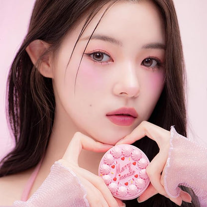 Happy Your Day Cushion, SPF40 PA++, Full Coverage, Pore Blurring, Hydrating Makeup, Korean Cushion Foundation with – Includes Puff & Refill (03 Sand, 1 Count)