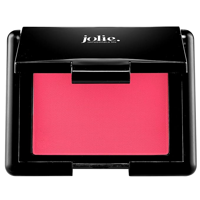 Jolie Blush Perfect Pressed Cheek Color, Highly Pigmented Long-Lasting Intense Color, Picture Perfect Finish (Pink Mango)