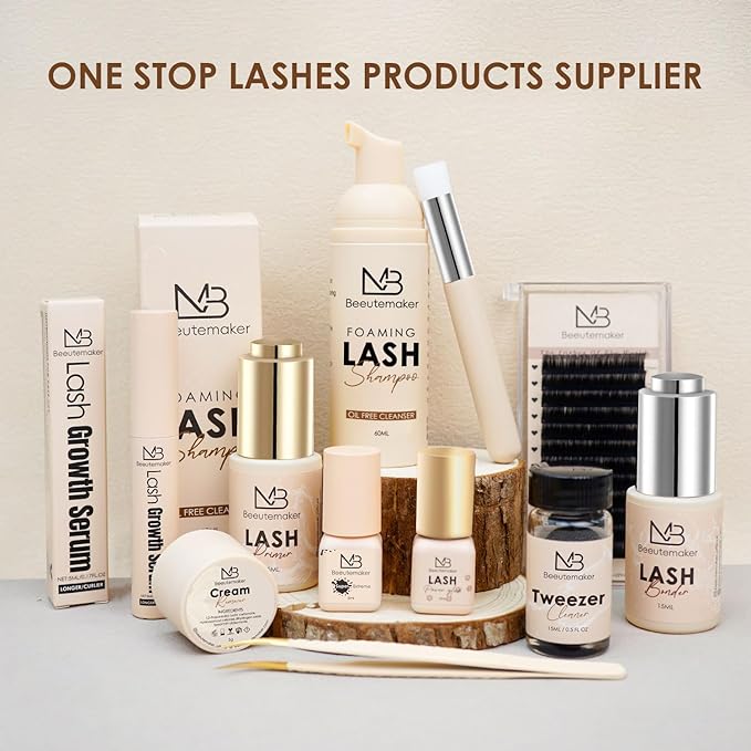 Cream Lash Remover for Lash Extensions, Beige Color Lash Extension Remover, Low Irritation Cream for Sensitive Skin, Professional eyelash Remover for extensions Salon(Lash Remover,5g)