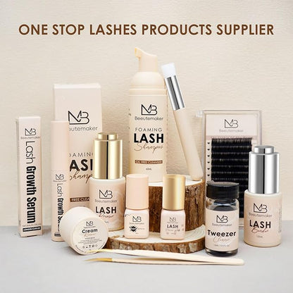 Cream Lash Remover for Lash Extensions, Beige Color Lash Extension Remover, Low Irritation Cream for Sensitive Skin, Professional eyelash Remover for extensions Salon(Lash Remover,5g)