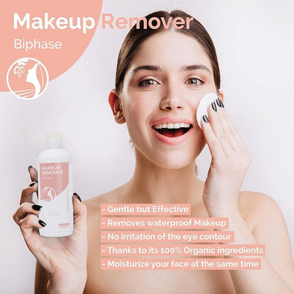 Fatima's Garden Organic Makeup Remover - With Argan & Rose Water, 100ml