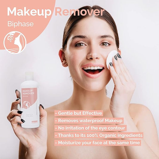 Fatima's Garden Organic Makeup Remover - With Argan & Rose Water, 100ml