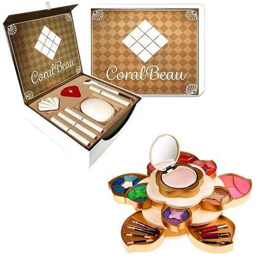 All In One Makeup Gift Kit for Woman and Teens - Shell Makeup Set