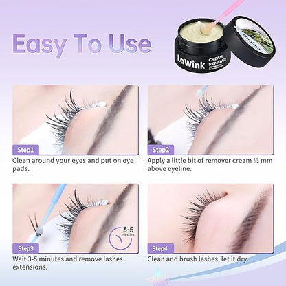 Eyelash Glue Remover Cream 5g Professional Grade Lash Adhesive Remover Sensitive Skin Lash Glue Remover Quickly and Low Irritation Lash Remover Eyelash for Salon Lash