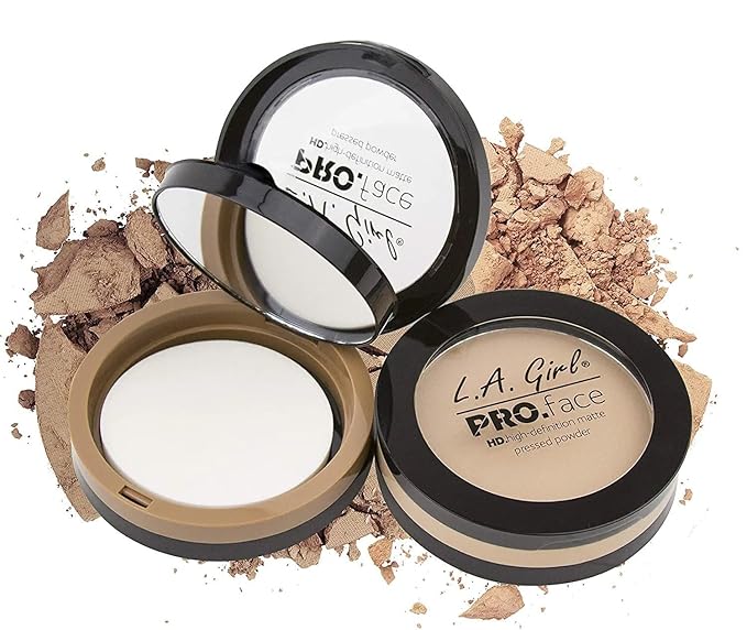 L.A. Girl PRO Face Powder - Warm Caramel, LAX-GPP612, 0.25 Ounce (LAX-GPP612-B)