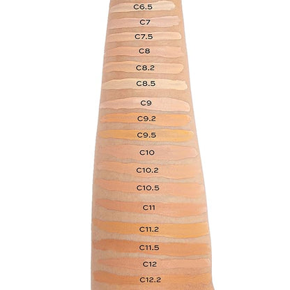 Revolution Beauty, Conceal & Define Concealer, Full Coverage & Lightweight, Long-Lasting Matte Finish, Vegan & Cruelty Free, C8 Medium or Tan Skin Tones, 0.14 Oz. (Pack of 2)