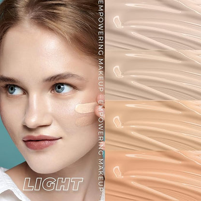 Oh My Clear Face Full Coverage Foundation for Oily & Acne Prone Skin, Salicylic Acid & Tea Tree Extract, Anti-Blemish Sensitive Skin Care, Organic & Oil-Free, 404 Custard, 40 ml / 1.35 fl.oz