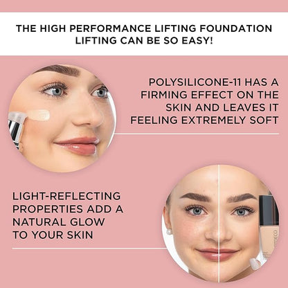ARTDECO High Performance Lifting Foundation - reflecting beige N°10 - reduces wrinkles for firmer skin & soft matte finish - vegan makeup - Liquid foundation with hyaluron - 1.05 Fl Oz