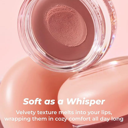 COLORGRAM TINTIN DORY BLUR JAM 01 PINK CASHEW NUT | Pudding Pot Lip & Cheek Tint with Whipped Mousse Texture | Velvet Matte Finish, Featherlight Blur Tint | Multi-Use Korean Makeup