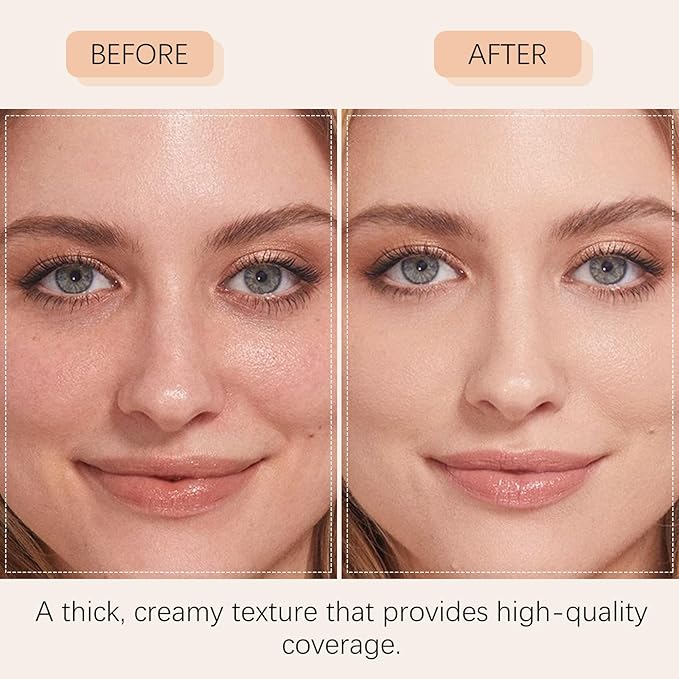 Cushion Foundation Dewy Finish, Natural Coverage,Pack of 1,Glass Skin, Long-Lasting, Lightweight, Buildable Coverage(21#Neutral, 0.49ounce)