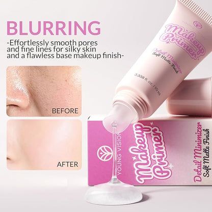 YOUNG VISION Pore-Minimizing Makeup Primer for Face Before Makeup, Soft Matte Finish, Shine Control, Long-Lasting Face & Foundation Base, Lightweight Complexion Prep, 0.338 fl oz