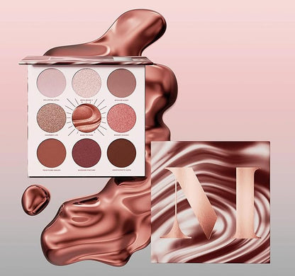 Morphe Rich & Foiled Artistry Palette - Foil-Effect Eyeshadow Palette with Matte, Shimmer & Foil Finishes - Mauve & Pink Eyeshadow with Luminous Payoff - Rose to Fame (0.35 oz)