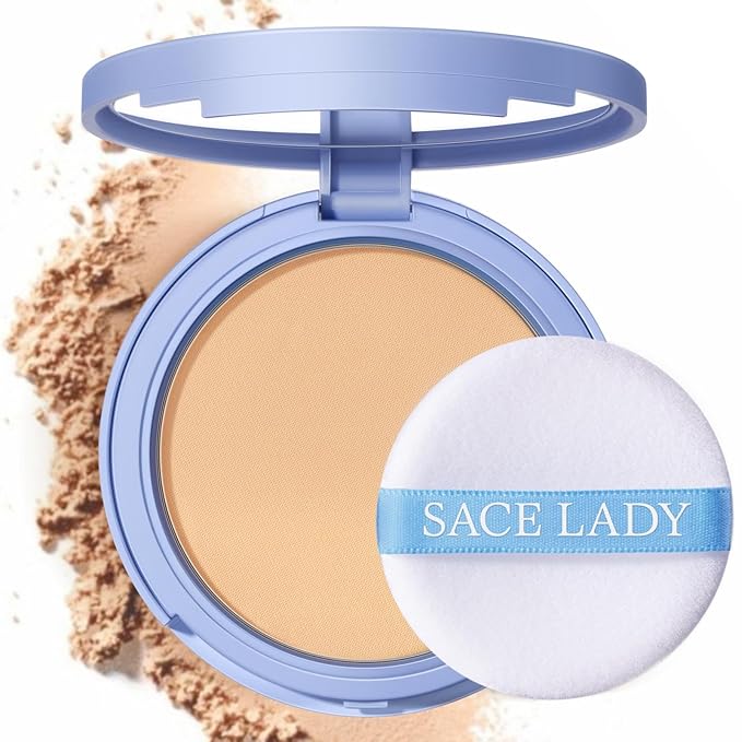 SACE LADY Smooth Primer and Flawless Foundation and Oil Control Face Powder, Long Lasting Coverage Waterproof Natural Cosmetics Kit