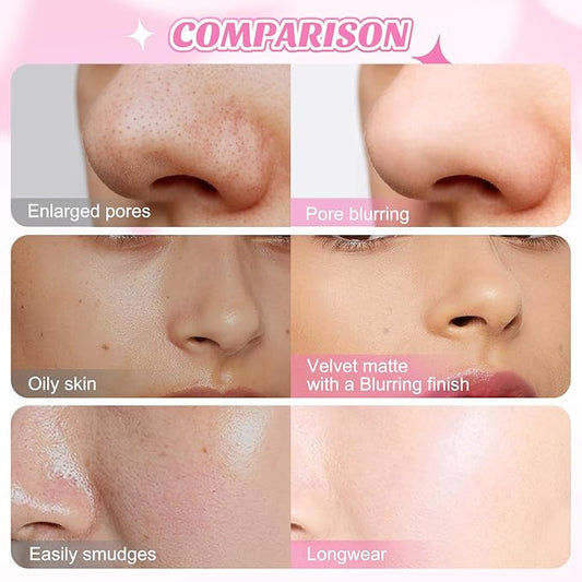 Makeup Primer, Primer for Face Before Makeup, Matte Poreless Face Primer Lightweight and oil-controlling Face Primer for Makeup for Older Women