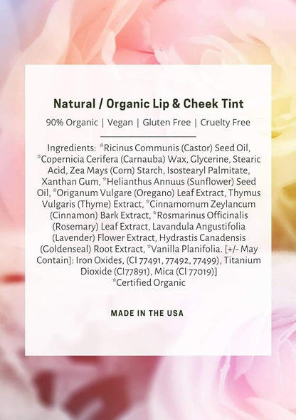 Mom's Secret Natural Organic Cream Blush Stick Cheek Tint, 100% Natural, Vegan, Gluten Free, Cruelty Free, Made in the USA, 0.18 oz. (Sienna)