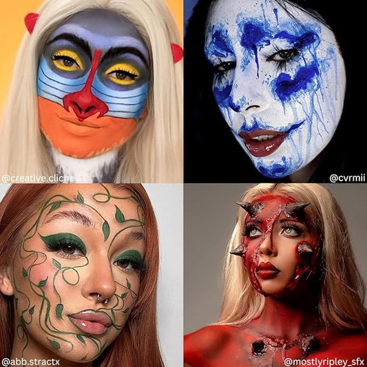 Mehron Makeup Paradise Makeup AQ 8 Color Basic Palette | Magnetic Refillable Body Paint & Face Paint Palette | Professional & Water Activated | Costumes, SFX, Halloween, & Cosplay
