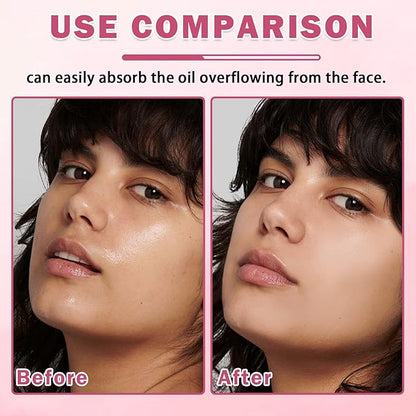 Oil Control Pressed Setting Powder,Jelly Pressed Powder for Face Makeup,Soft Focus Blurring Setting Powder Finishing Powder Makeup,Matte Polvo Traslucido Maquillaje Para Mujer
