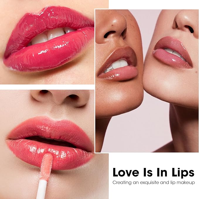 AZEN 24 Pack Lip Gloss Bulk Set, Shimmery Lip Gloss for Women and Girls With Rich Varied Colors