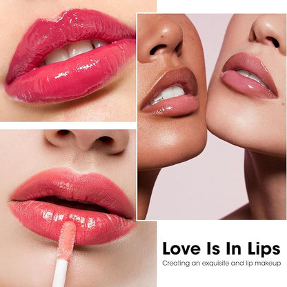 AZEN 24 Pack Lip Gloss Bulk Set, Shimmery Lip Gloss for Women and Girls With Rich Varied Colors