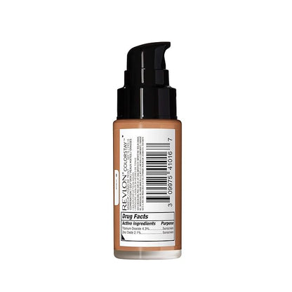Revlon Liquid Foundation, ColorStay Face Makeup for Combination & Oily Skin, SPF 15, Medium-Full Coverage with Matte Finish, 380 Rich Ginger, 1 fl oz